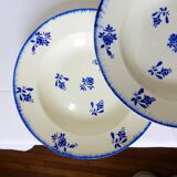 4 K&G Luneville Loire model soup plates