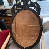 Large oval Venetian mirror with closed sides, 1940