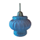 Pendant lamp globe molded glass rose