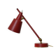 Stilux Milano Table Lamp 1950s Red Double Jointed Conical Shade