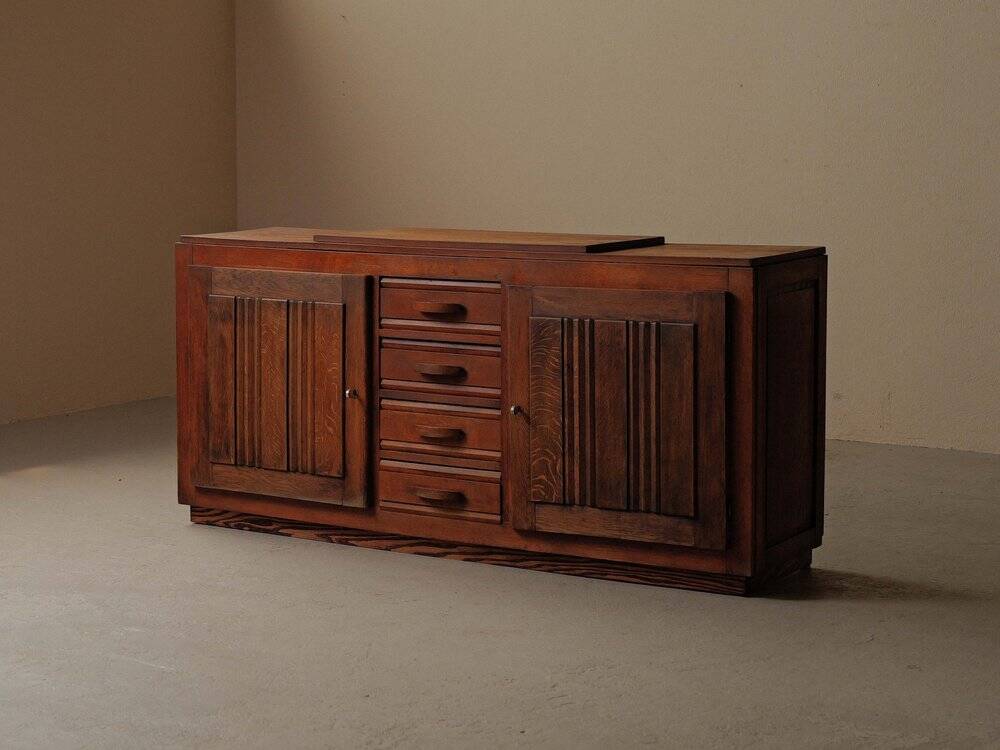 Art Deco oak sideboard, France, circa 1940