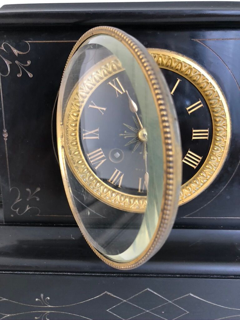 Black marble fireplace pendulum