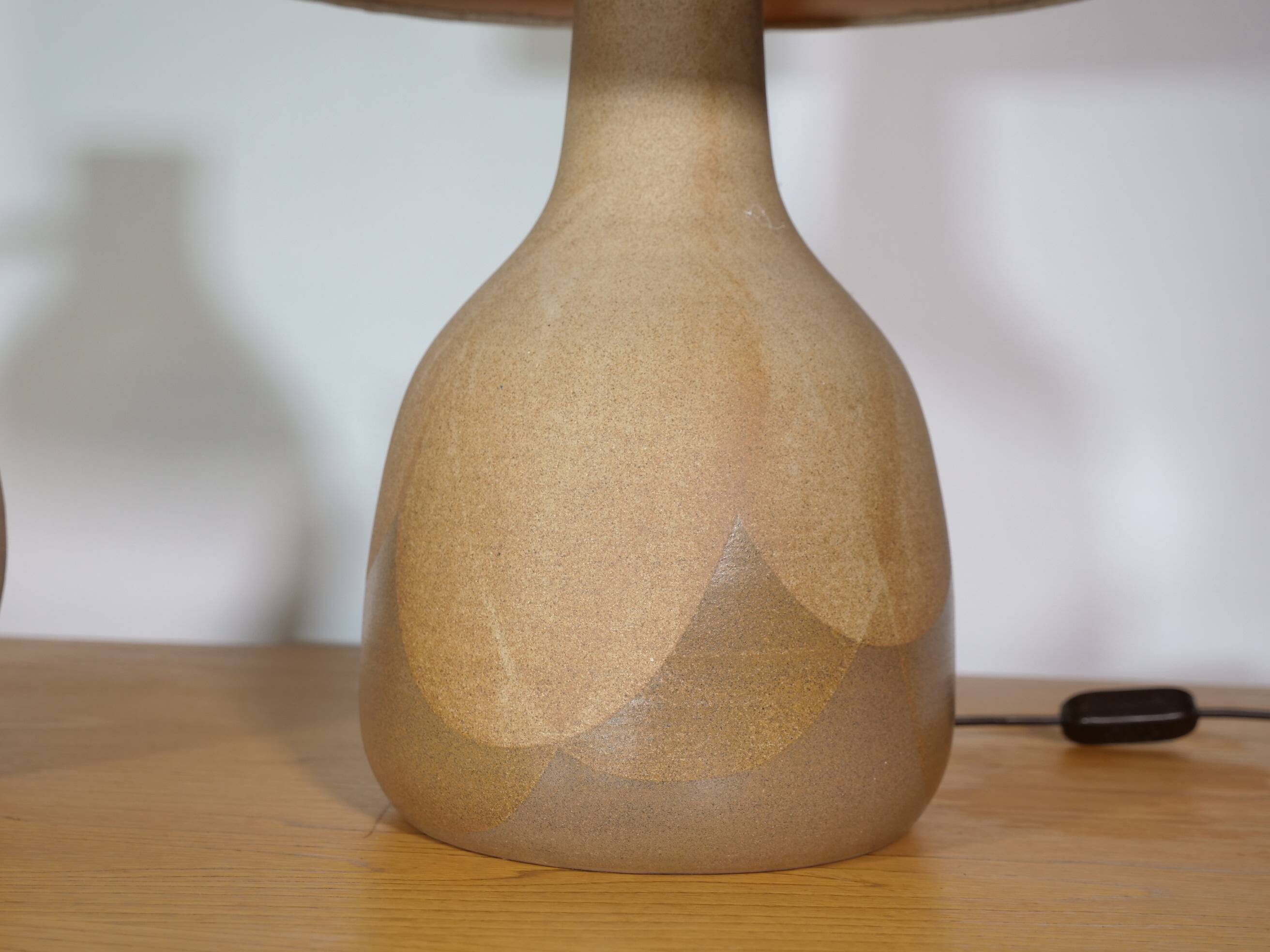 Design Studio Ceramic Lamp and Vase by Krösselbach, Set of 2, 1970s