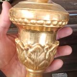 Paire de chandeliers anciens à support palme, Toscane, début du XIXe siècle