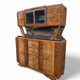 Art Deco sideboard in walnut and burl walnut