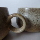 Pair of stoneware cups