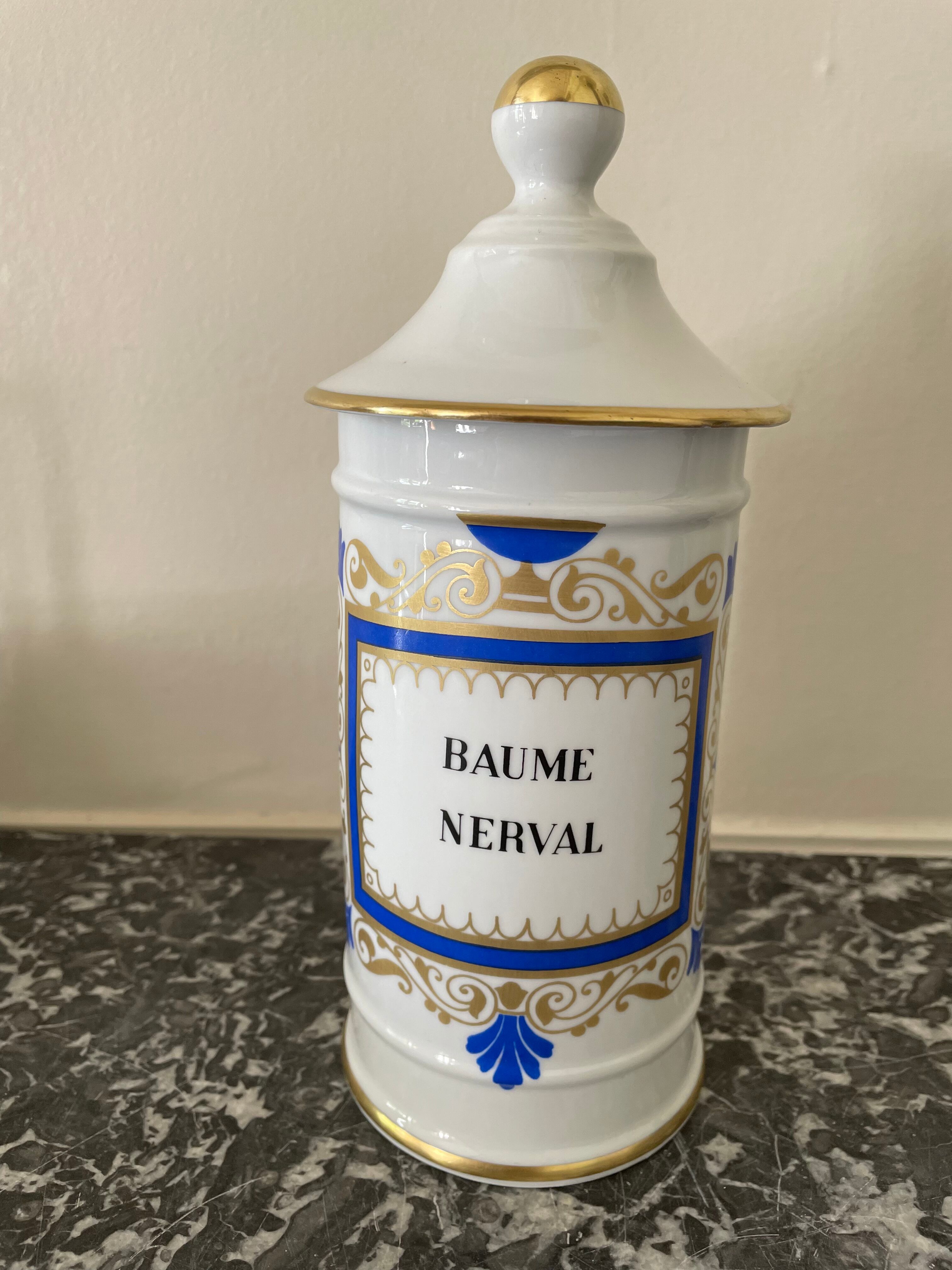 Limoges Ternet porcelain medicine jar