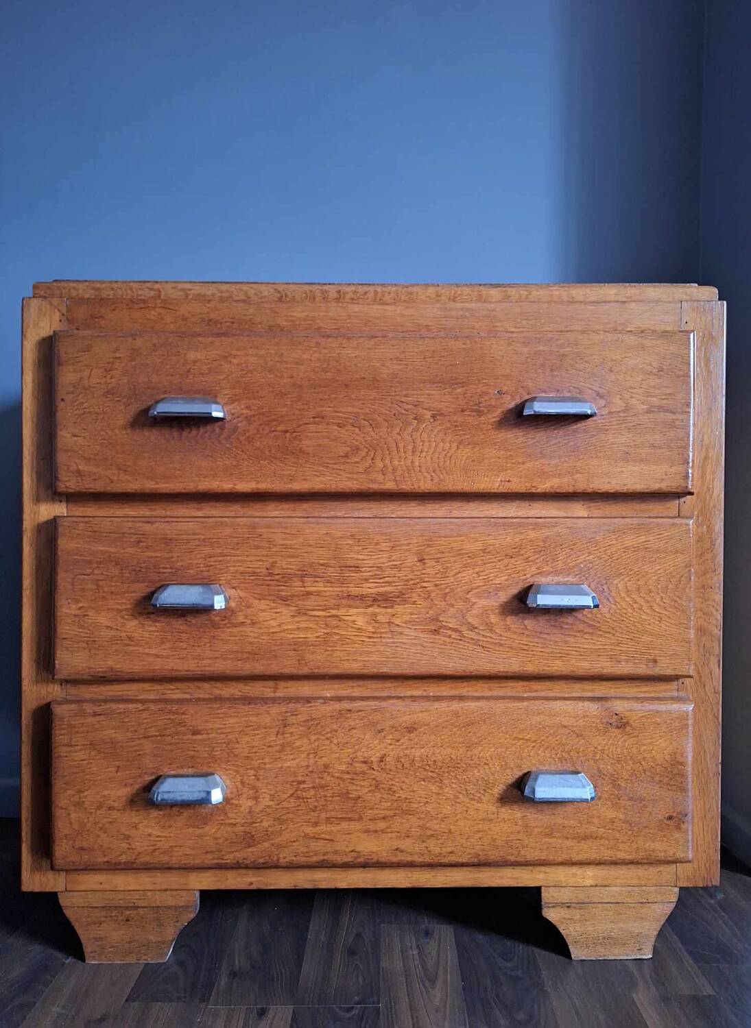 Art deco chest of drawers, vintage old furniture