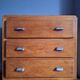 Art deco chest of drawers, vintage old furniture