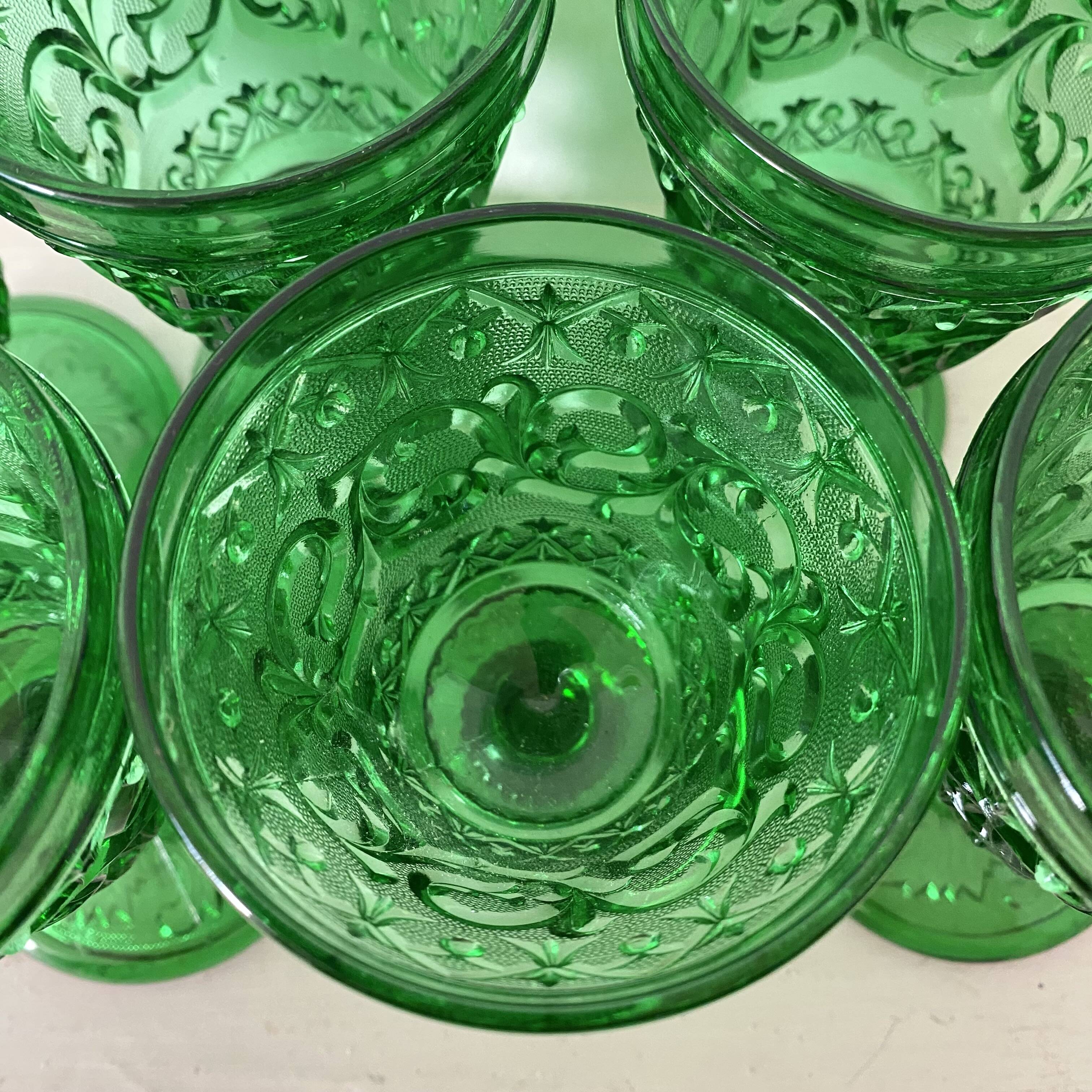 Baroque style stemmed glasses