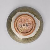 Bowl on pedestal by ceramist Edouard Chapallaz, circa 1970