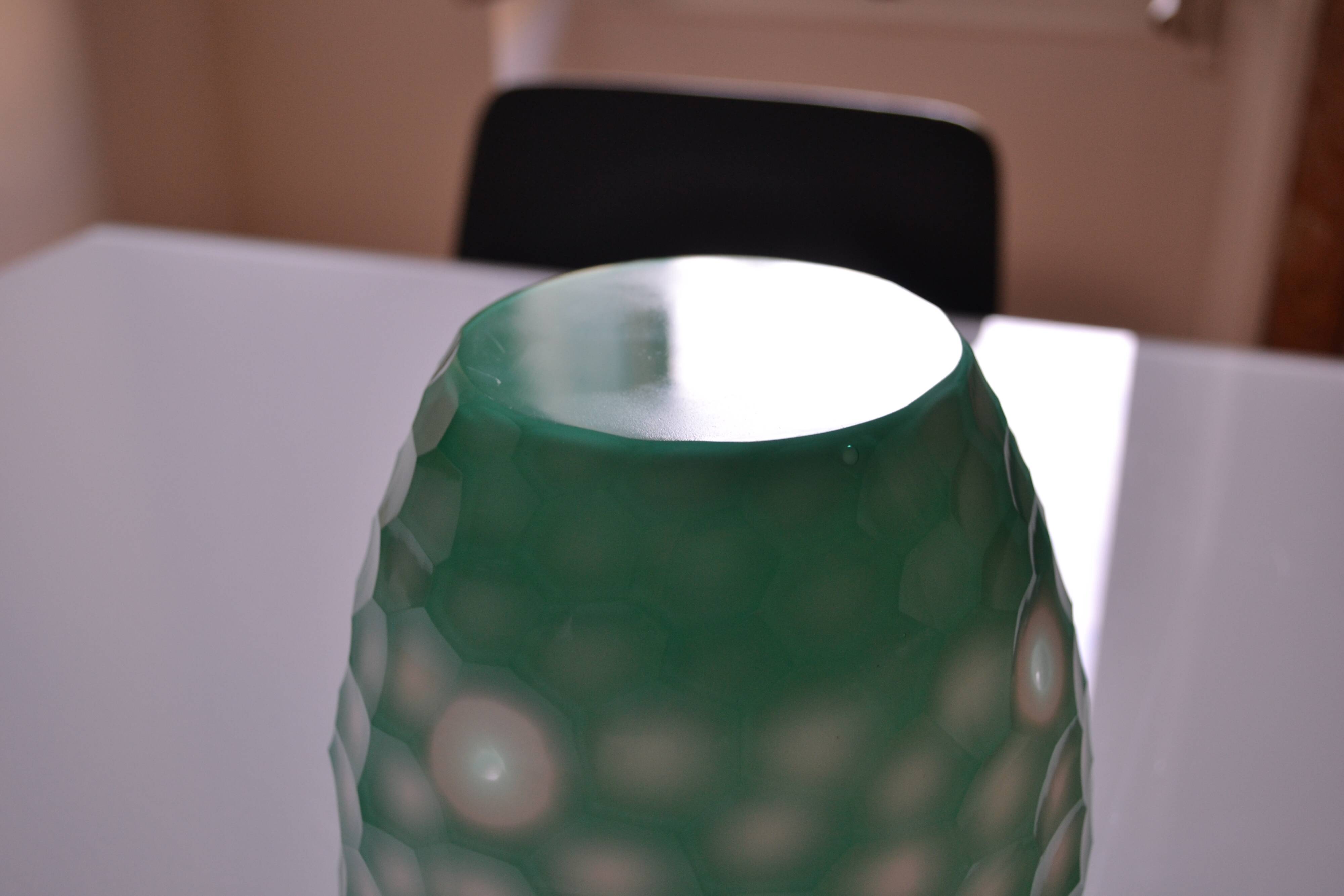Celadon size multilayer glass vase