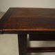 Jean Batenburg dark stained oak dining table for MI, Belgium, circa 1969