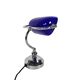 Banker's lamp - Tiffany style - metal - opaline - 1990s