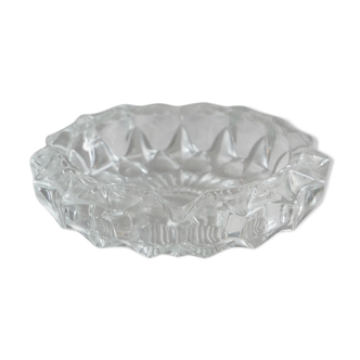 Cendrier en verre ciselé