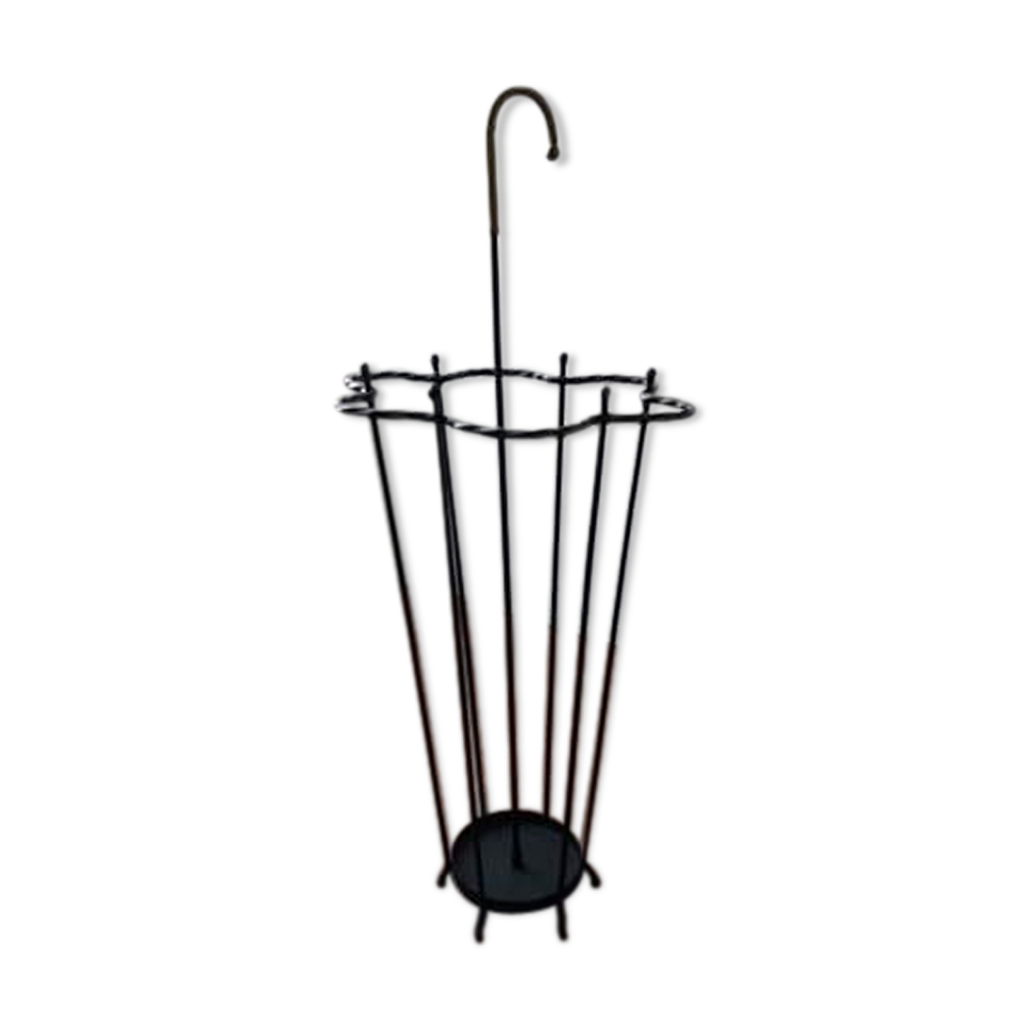 Wrought iron umbrella holder