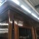 19th walnut glass cabinet