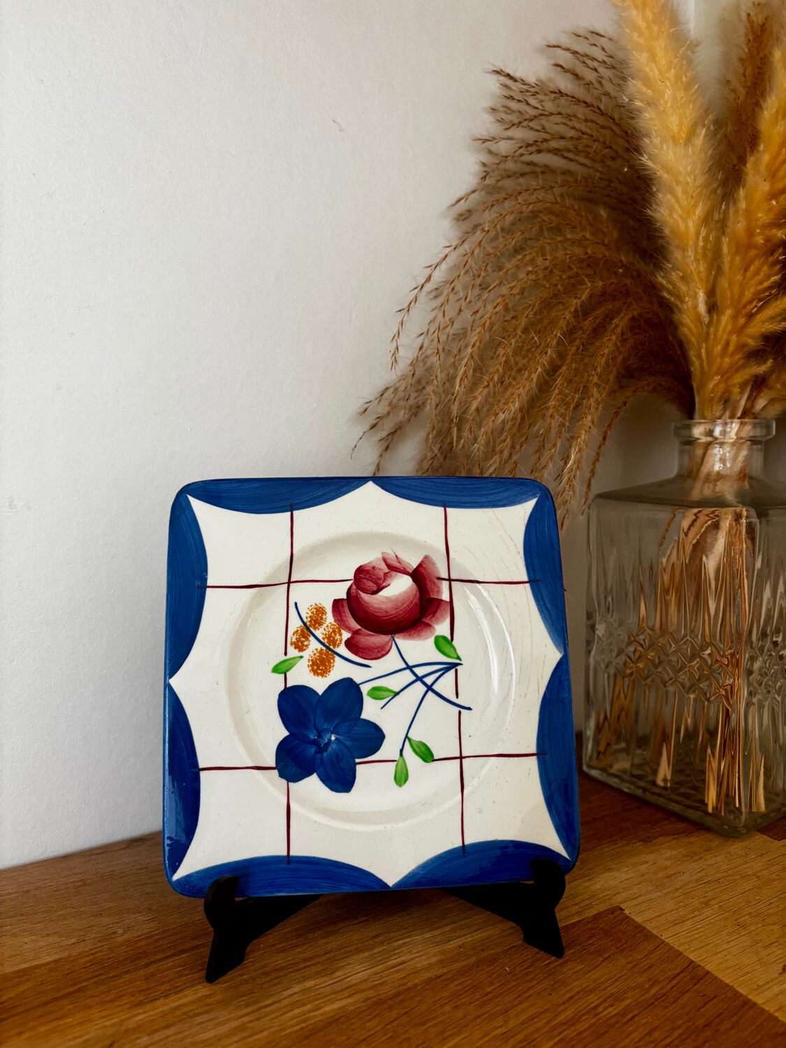 Vintage rare small dessert plate Gien La Baule