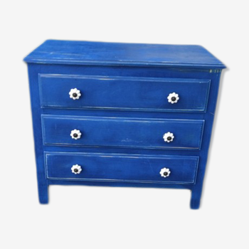 Indigo blue vintage dresser