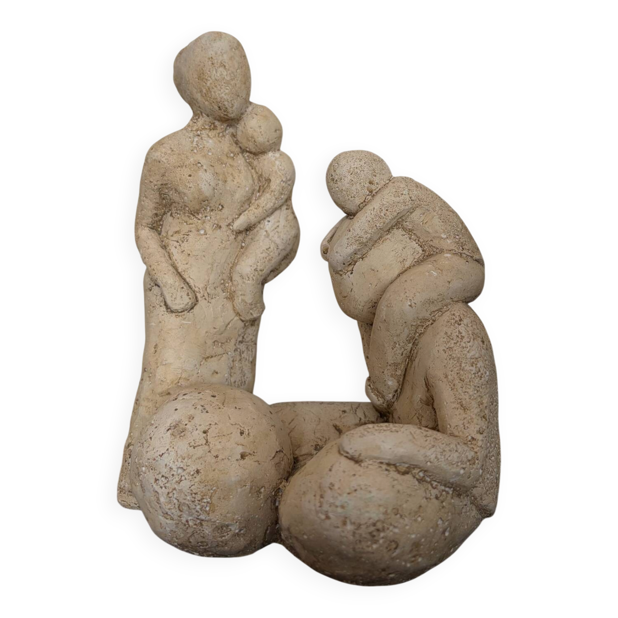 Wabi-sabi terracotta sculpture