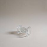 Glass candle holder