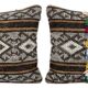 Set of 2 vintage kilim cushion covers 41x61 cm
