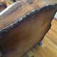 Pair armchairs club leather mustache art deco