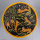 Metal hand painted children set India 1993