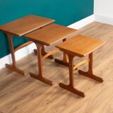 Retro Teak 1960s G Plan Mid Century Nest Of 3 Coffee Tables