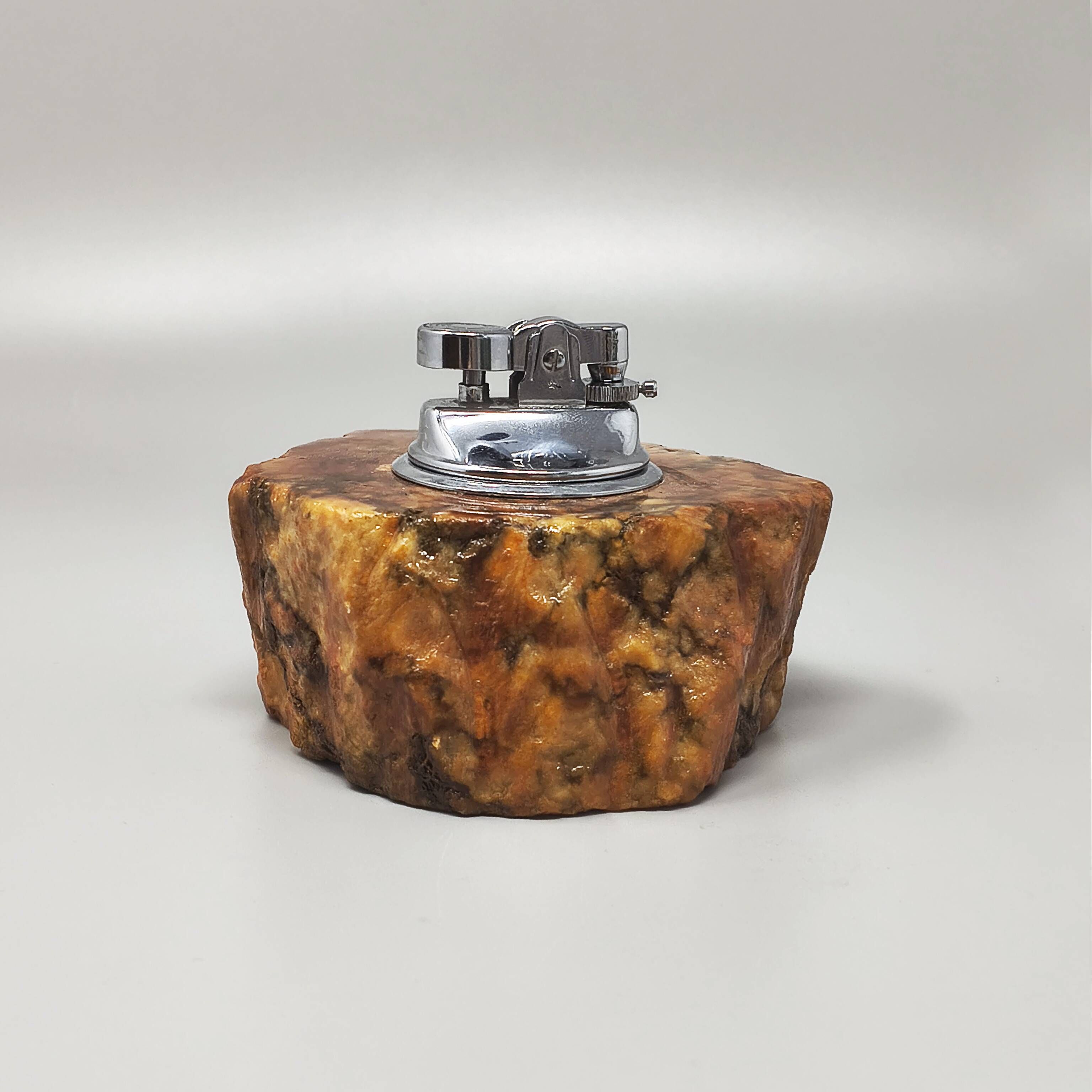 1960s Mid-Century Modern Italian Alabaster Smoking Set by Romano Bianchi -