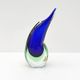 Vase de Murano en verre soufflé, Italie 1970