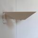 Set of modernist wall lights, white lacquered metal, France 1970