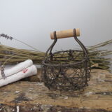 Mini basket in wire metal