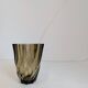 Smoked glass vase from the 70s