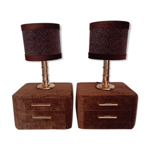 Paire de tables de chevet