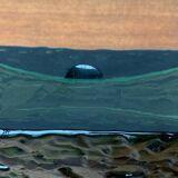 Swedish brutalist glass vase from the mid-century by Göte Augustsson for Ruda, 1960s.