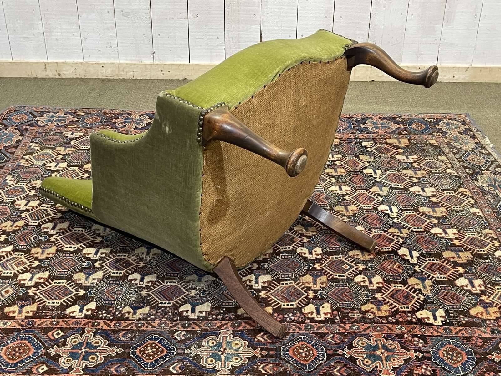 English walnut armchair from the early 20th century