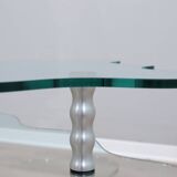 Alessandro Mendini post-modern glass coffee table 1980s