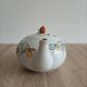 Strawberry porcelain teapot France