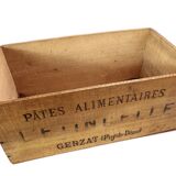 Old advertising wooden case