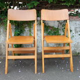 Pair of folding chairs 50s