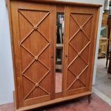 Cross-braced wardrobe