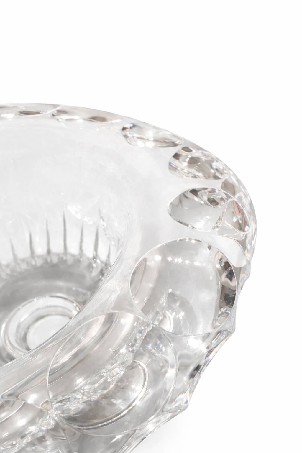 Crystal and solid silver centrepiece by C.J. Stok, Netherlands.