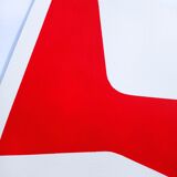 Red minimalist paint