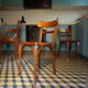 Set of 6 chairs bistro Baumann 1950