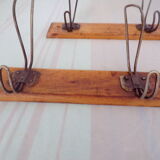 2 door old coats 4 hooks
