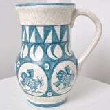 Cracked white earthenware pitcher 1960