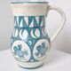 Cracked white earthenware pitcher 1960