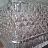 Carafe en cristal et laiton doré