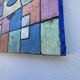 Abstract geometric coloured painting